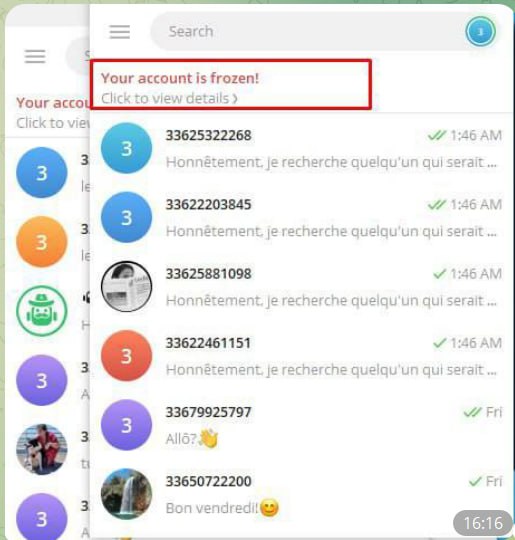 什么是Telegram冻结账号(Frozen Accounts)？以及如何进行申诉
